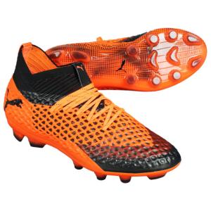 フューチャー 2.1 NETFIT HG　プーマブラック×ショッキングオレンジ　【PUMA|プーマ】サッカースパイク104826-02｜kemarifast