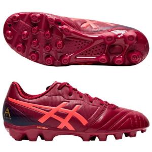 ジュニア ULTREZZA AI GS　バーガンディ×フラッシュコーラル　【asics|アシックス】サッカージュニアスパイク1104a013-600｜kemarifast