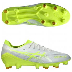 メナス 5 ハイブリッド　ホワイト×セーフティイエロー　【asics|アシックス】ラグビー取替式スパイク1111a272-103