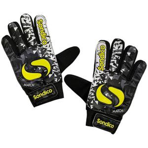 マッチ GK グローブ　ブラック×イエロー　サッカーフットサルゴールキーパーグローブ832010-13