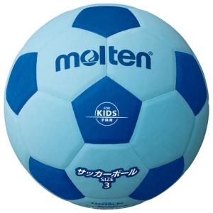 サッカー2200 軽量ボール　ブルー×シアン　【molten|モルテン】サッカーボール3号球f3s2200-bc｜kemarifast