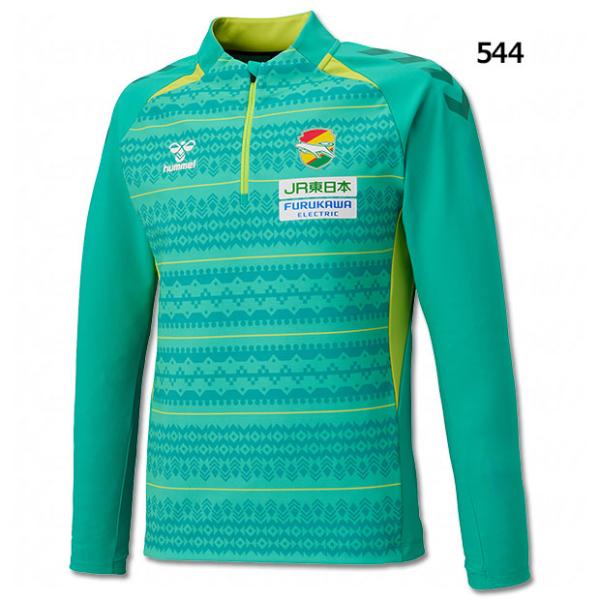 ジェフユナイテッド市原・千葉 PRO トレーニングハーフジップトップ　【hummel|ヒュンメル】ク...