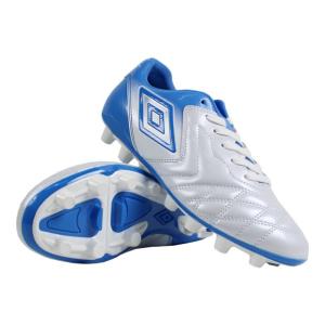 サッカースパイク　アンブロ　ACR　シーティー　SL　WIDE　HG　Sホワイト×Iブルー　UMBRO　uu2nja04wb｜kemarifast