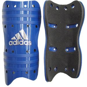 メタルシンガード　ピュアブルーF09×メタリックシルバー　【adidas|アディダス】サッカーフットサルアクセサリーレガースz1180-e38534｜kemarifast