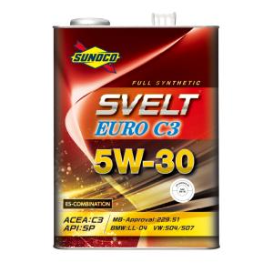 SUNOCO ( スノコ ) エンジンオイル SVELT EURO ( スヴェルト ユーロ ) エステル配合 C3 5W-30 4L｜kemitec555