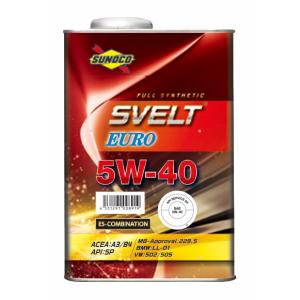 SUNOCO ( スノコ ) エンジンオイル SVELT EURO ( スヴェルト ユーロ ) エステル配合 5W-40 1L｜KMC