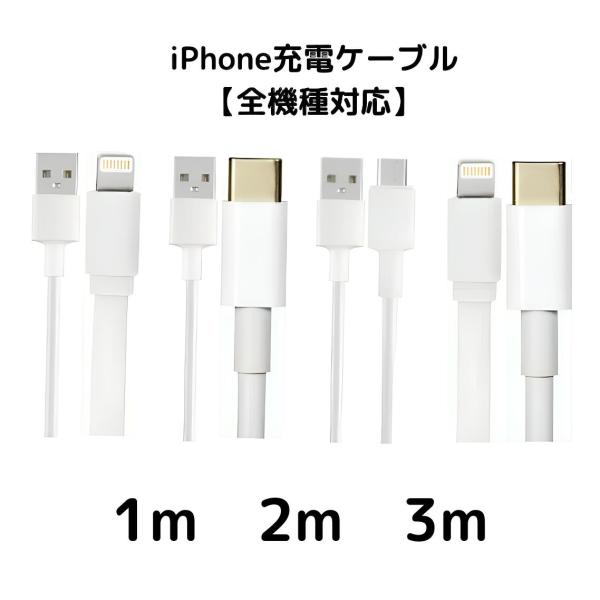 ライトニングケーブル タイプCケーブル タイプBケーブル iphone 全機種対応 50cm 1ｍ ...