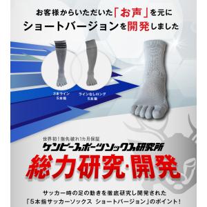 5本指 サッカーソックス ショートタイプ 靴下...の詳細画像1