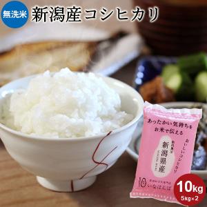 お米 米10kg 送料無料 最短翌日配送 無洗米 新潟産コシヒカリ 10kg (5kg×2) いなほんぽオリジナル 黒川産米｜kenbeishop