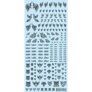 タトゥーデカール01「ハート」タトゥーグレー (1枚入) TTD-01-GRE 新品ハイキューパーツ   HiQparts プラモデル 改造