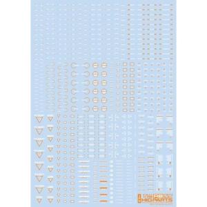 1/144 ホワイト&オレンジ RB02コーションデカール 1枚入 ハイキューパーツ   HiQparts プラモデル 改造