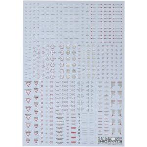 1/144 レッド&グレー RB02コーションデカール 1枚入 新品ハイキューパーツ   HiQparts プラモデル 改造