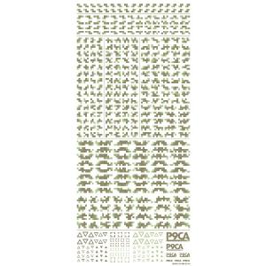 ピクセル迷彩デカール2 森林迷彩  プラモデル用デカール P9CA-FOR ハイキューパーツ   HiQparts プラモデル 改造