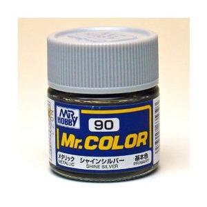 C90 シャインシルバー 新品塗料   GSIクレオス Mr.カラー