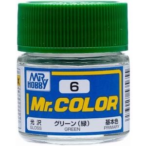 C6 グリーン(緑) 新品塗料   GSIクレオス Mr.カラー｜kenbill