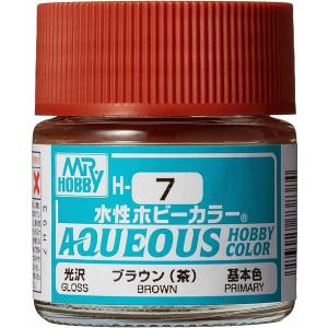 H-7 ブラウン(茶) 新品塗料   GSIクレオス 水性ホビーカラー｜kenbill