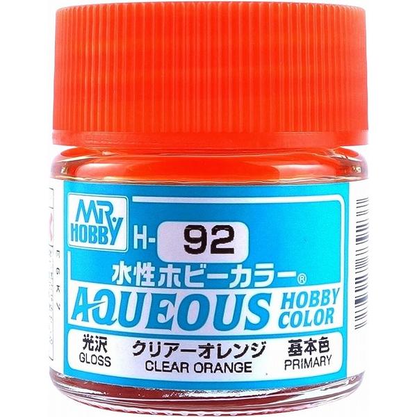 H-92 クリアーオレンジ 新品塗料   GSIクレオス 水性ホビーカラー 模型用塗料