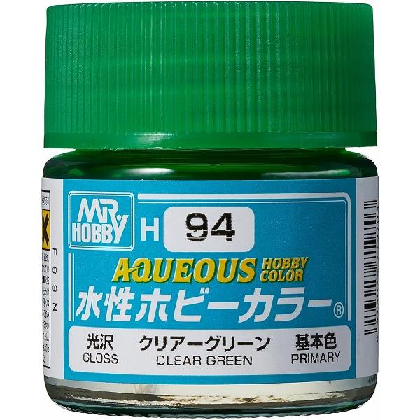 H-94 クリアーグリーン 新品塗料   GSIクレオス 水性ホビーカラー 模型用塗料