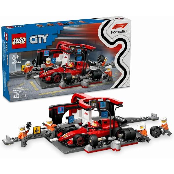 F1(R) Ferrari レースカーのピットイン 60443 新品レゴ シティ   LEGO　知育...