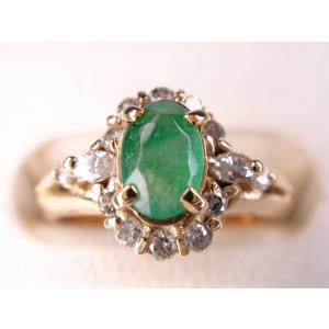 送料無料 K18 ダイヤモンド ルビー サファイア エメラルド リング 3