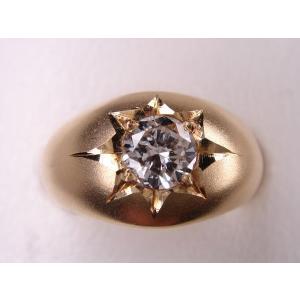 プラチナマリッジリング結婚指輪 シンプル甲丸リング S 0.005ct