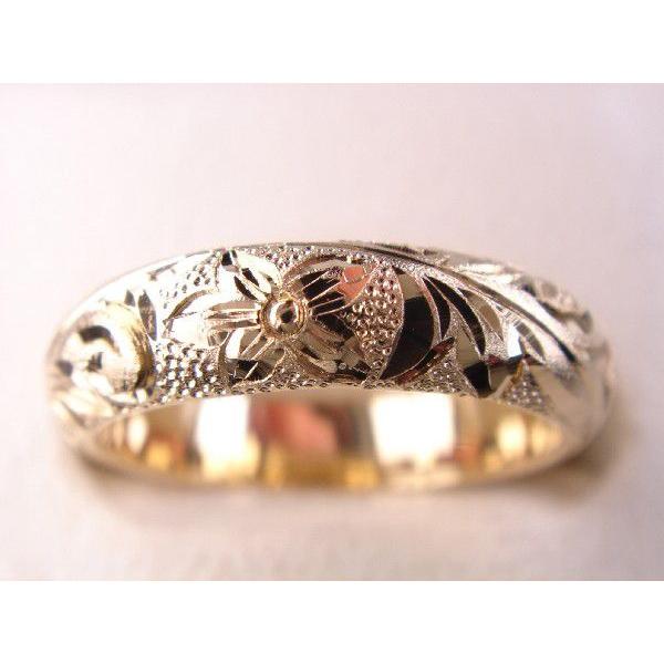 １８金マリッジリング結婚指輪　ハワイアンリング　プリンセス Ｍ