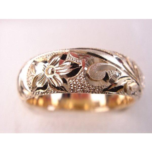 １８金マリッジリング結婚指輪　ハワイアンリング　プリンセス L