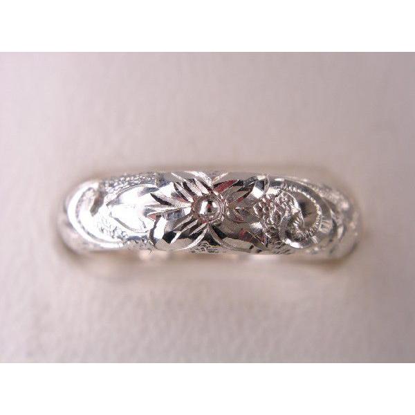 プラチナマリッジリング結婚指輪　ハワイアンリング Ｍ