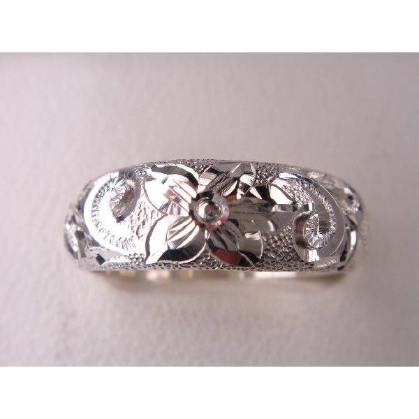 プラチナマリッジリング結婚指輪　ハワイアンリング Ｌ