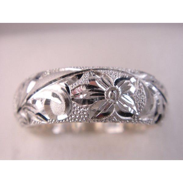 プラチナマリッジリング結婚指輪　ハワイアンリング　プリンセス Ｌ