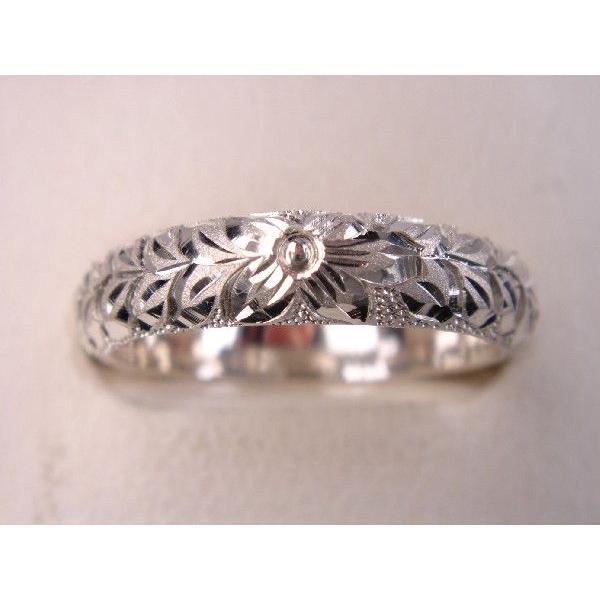 プラチナマリッジリング結婚指輪　ハワイアンリング　マイレ Ｍ