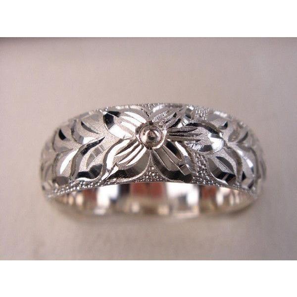 プラチナマリッジリング結婚指輪　ハワイアンリング　マイレ Ｌ