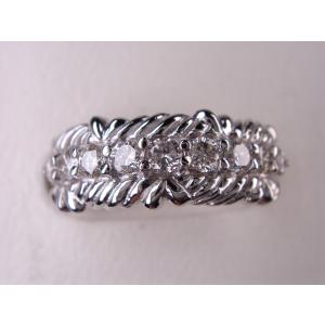 プラチナ角ダイヤ一文字リング 1．35ct : KenBrand - 通販