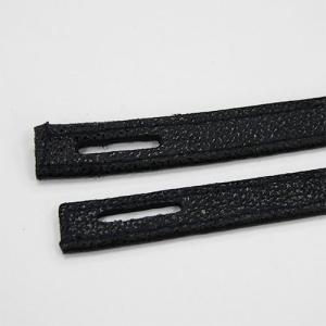 剣道 面 縫乳革 クロザン革 下付用 短2本組...の詳細画像1