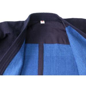 剣道着 正藍染二重剣道衣(綿) 背継あり 湯通...の詳細画像2