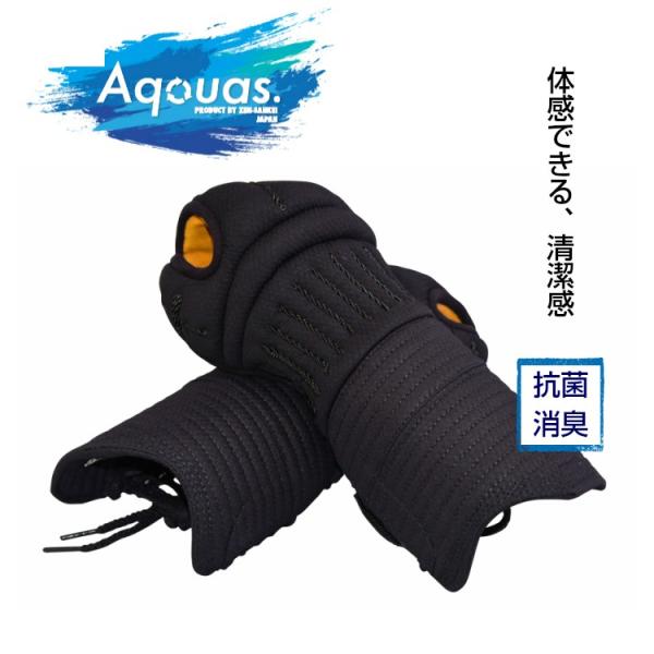 【P１０倍 期間限定】甲手「Aquas-アクアス-Ｓ01」[制菌・消臭] (剣道 こて 小手)