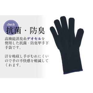 防臭 甲手下手袋「のびのび」5本指 [剣道 剣...の詳細画像1
