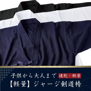 剣道 剣道着 ジャージ 軽量 夏 道衣 夏用 速乾 紺 黒 白