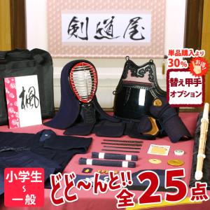 剣道 防具 入門 フルセット 6ミリピッチ刺し JFP 「楓(かえで)」 ●印伝風面乳革「エンジ・トンボ」 ●名彫シールプレゼント （●3年保証書・説明書）｜kendouya