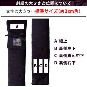 【加工所取寄せ品】 武州正藍染 [禅] 竹刀袋...の詳細画像4
