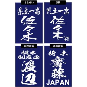 剣道 垂ネーム ゼッケン ●プリント・垂れゼッ...の詳細画像4