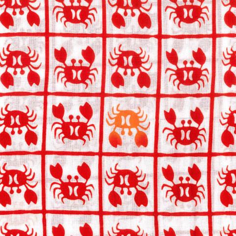 [3000円以上で送料無料] 剣道 面手拭い (面タオル) 梨園染手ぬぐい ●かに格子