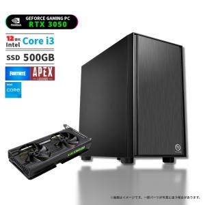 ゲーミングPC デスクトップパソコン RTX3050 RTX3060 i3 i5 12100F 13100F i5 12400F 13400F メモリ16GB SSD500GB Intel CPU搭載 Windows11 Windows10 BTO｜kendovivi