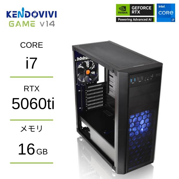 intel 14世代CPU ゲーミングPC RTX5060ti core i7 14700F SSD...