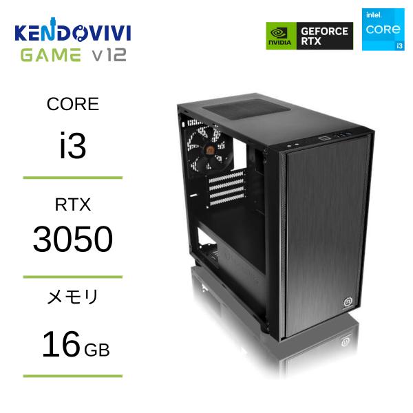 intel 12世代CPU ゲーミングPC RTX3050 12100F SSD500G メモリ16...