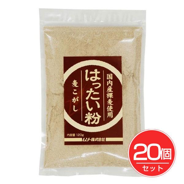 国内産裸麦使用 はったい粉 120g×20個セット - ムソー