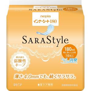 ネピア　インナーシート１８０　SARAStyle(サラスタイル) 特に多い時用　10枚｜kenjoy