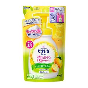 ビオレｕ 泡で出てくるボディウォッシュ フレッシュシトラスの香り　つめかえ用 480ml｜kenjoy