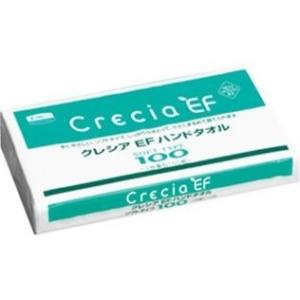 クレシアＥＦハンドタオル　ソフトタイプ１００　３７０１８　１００組（２００枚）×60個セット｜kenjoy