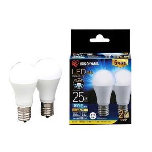 LED電球 E17 広配光 25形相当 昼白色 2個セット　　LDA2N-G-E17-2T62P｜kenjoy
